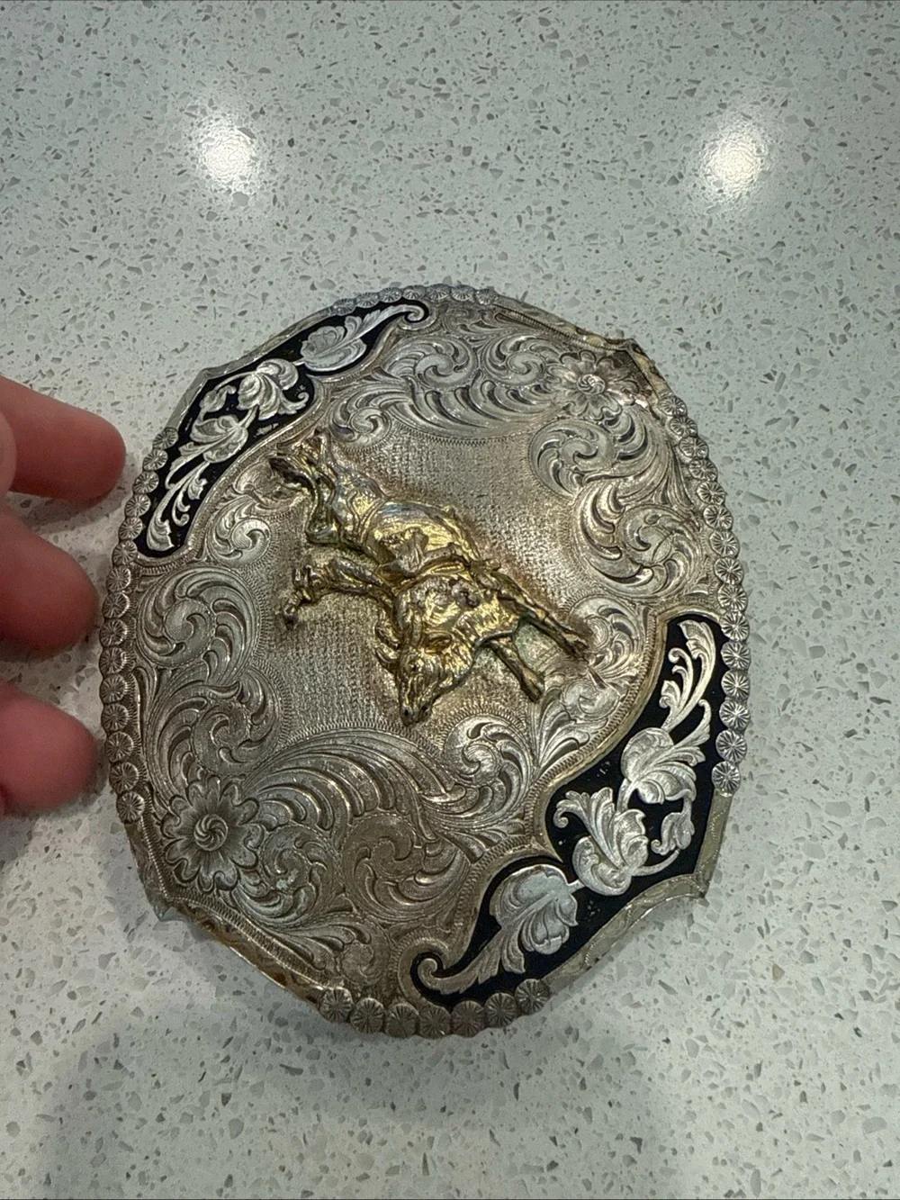 Montana Silversmiths Western Belt Buckle Bull Rider